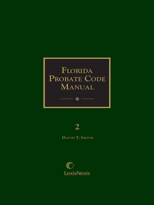 cover image of Florida Probate Code Manual